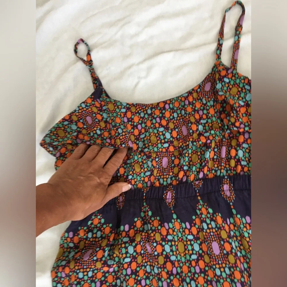 Jaloux silk purple/multicolored sundress - Picture 2 of 4